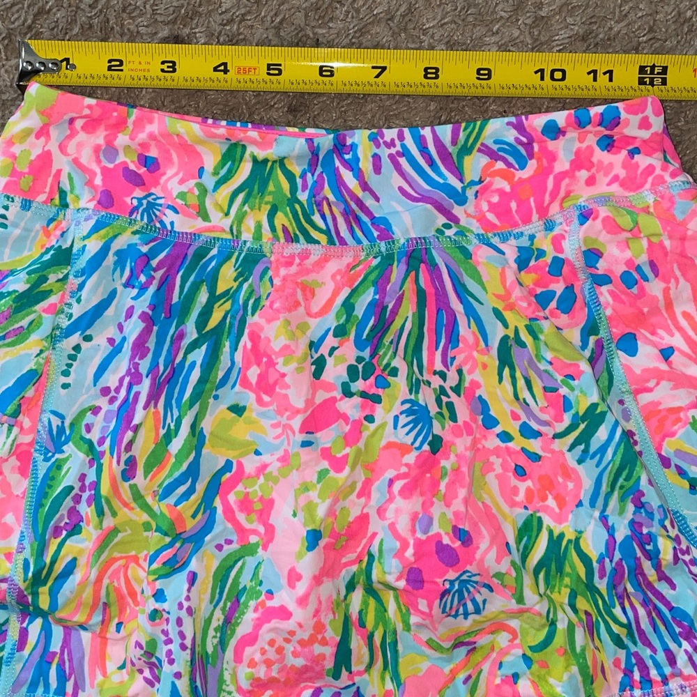 Lilly Pulitzer Luxletic Alia Fan Sea Pants Skort - Picture 7 of 9
